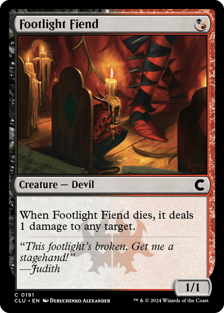 Footlight Fiend [Ravnica: Clue Edition]