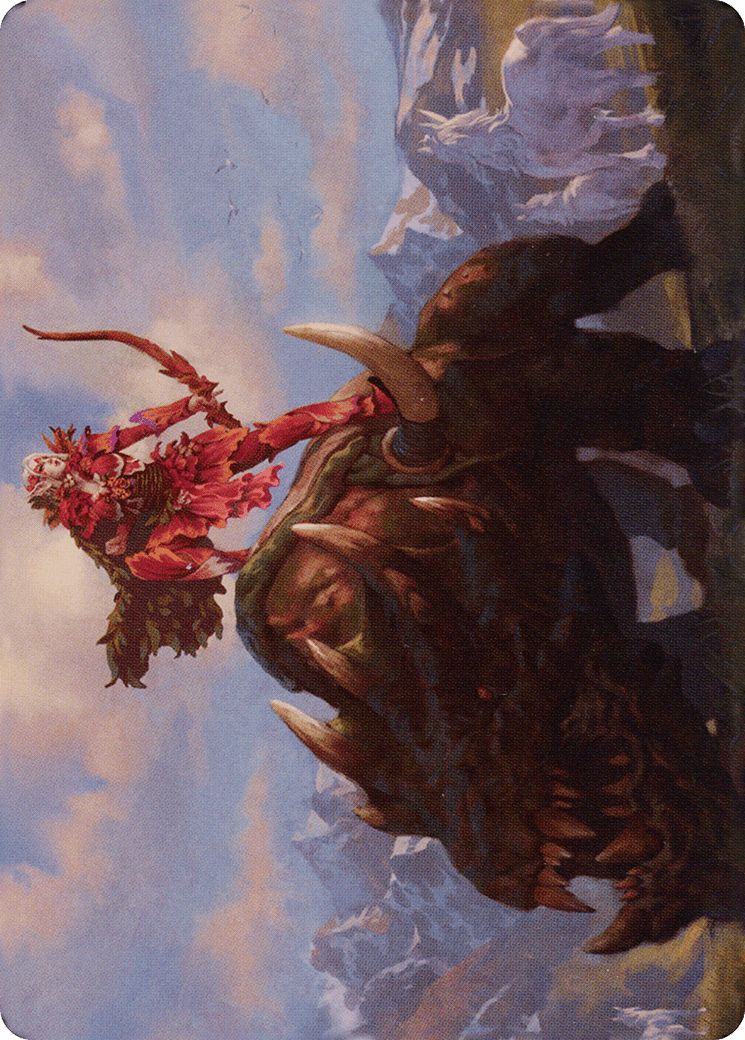 Meria's Outrider // Meria's Outrider (ADMU-037) - Dominaria United Art Series (Borderless)