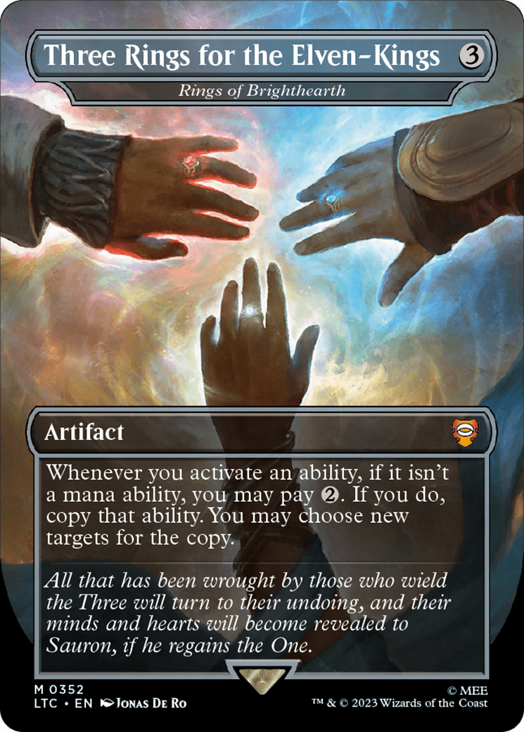 Rings of Brighthearth - Three Rings for the Elven-Kings [The Lord of the Rings: Tales of Middle-Earth Commander] Foil