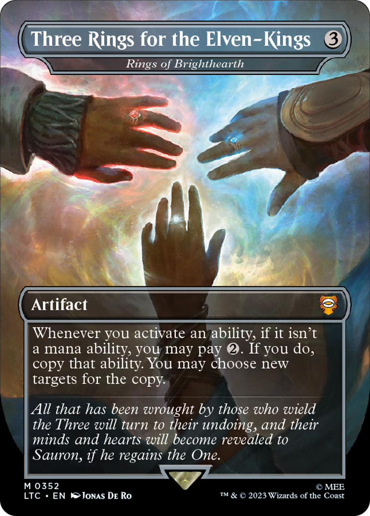 Rings of Brighthearth - Three Rings for the Elven-Kings [The Lord of the Rings: Tales of Middle-Earth Commander] Foil
