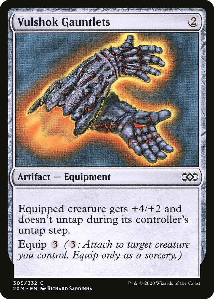 Vulshok Gauntlets [Double Masters] Foil