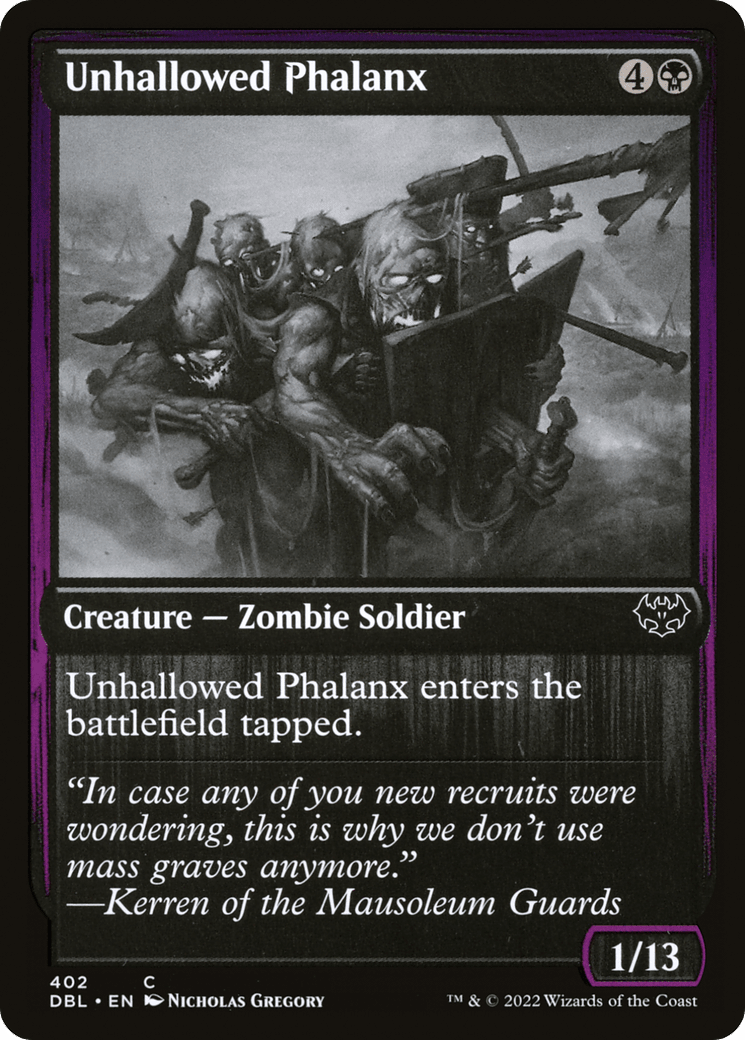 Unhallowed Phalanx [Innistrad: Double Feature] Foil