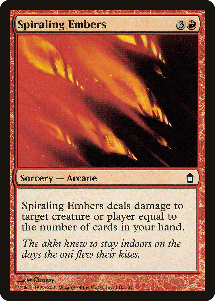 Spiraling Embers [Saviors of Kamigawa] Foil