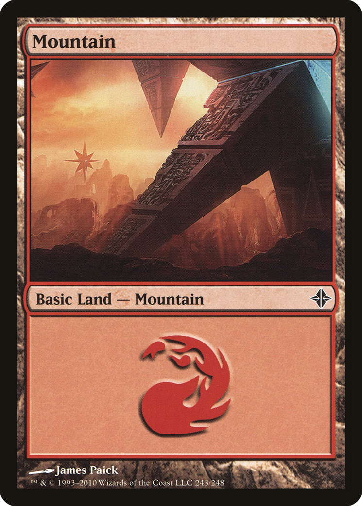 Mountain (243) [Rise of the Eldrazi] Foil