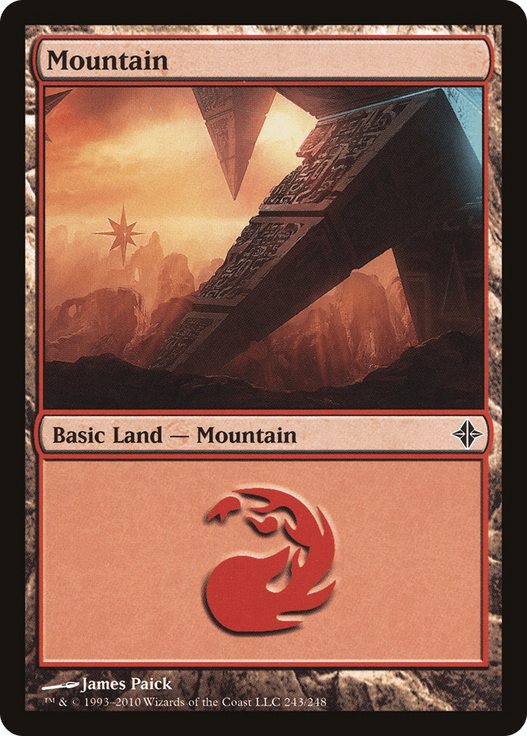 Mountain (243) [Rise of the Eldrazi] Foil