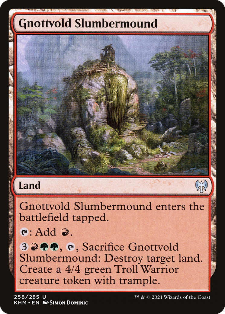 Gnottvold Slumbermound [Kaldheim] Foil