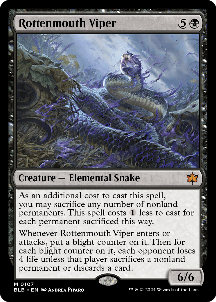 Rottenmouth Viper [Bloomburrow] Foil
