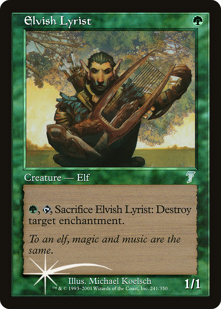 Elvish Lyrist [Seventh Edition] Foil