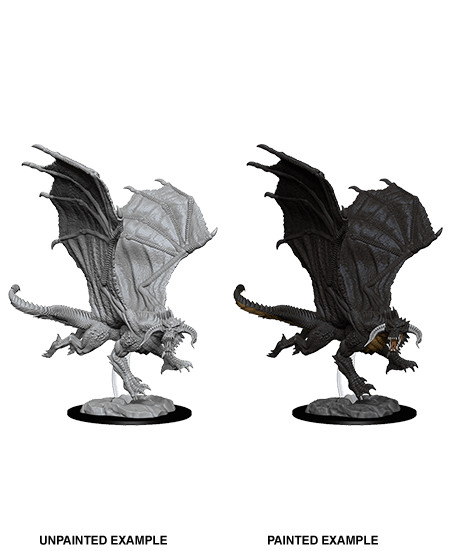 D&D Nolzur's Marvelous Miniatures | Young Black Dragon