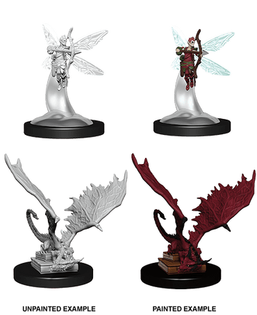 D&D Nolzurs Marvelous Unpainted Miniatures Sprite & Pseudodragon