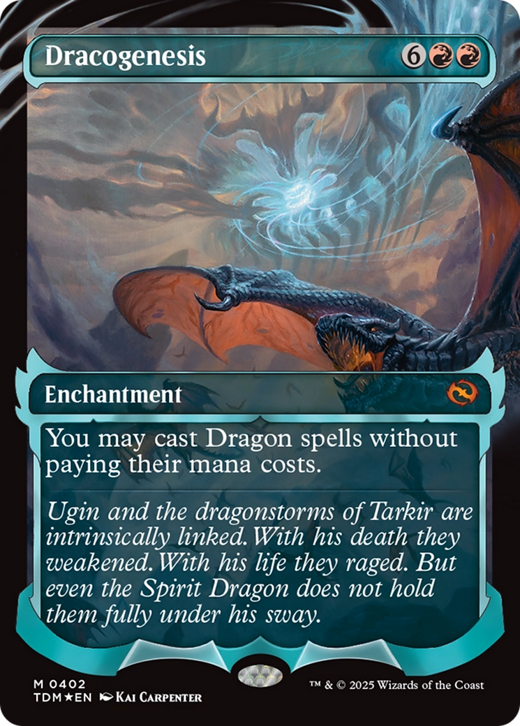 Dracogenesis (0402) (Showcase) (402) [Tarkir: Dragonstorm]  Foil