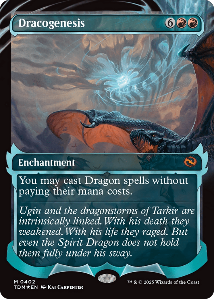Dracogenesis (0402) (Showcase) (402) [Tarkir: Dragonstorm]  Foil