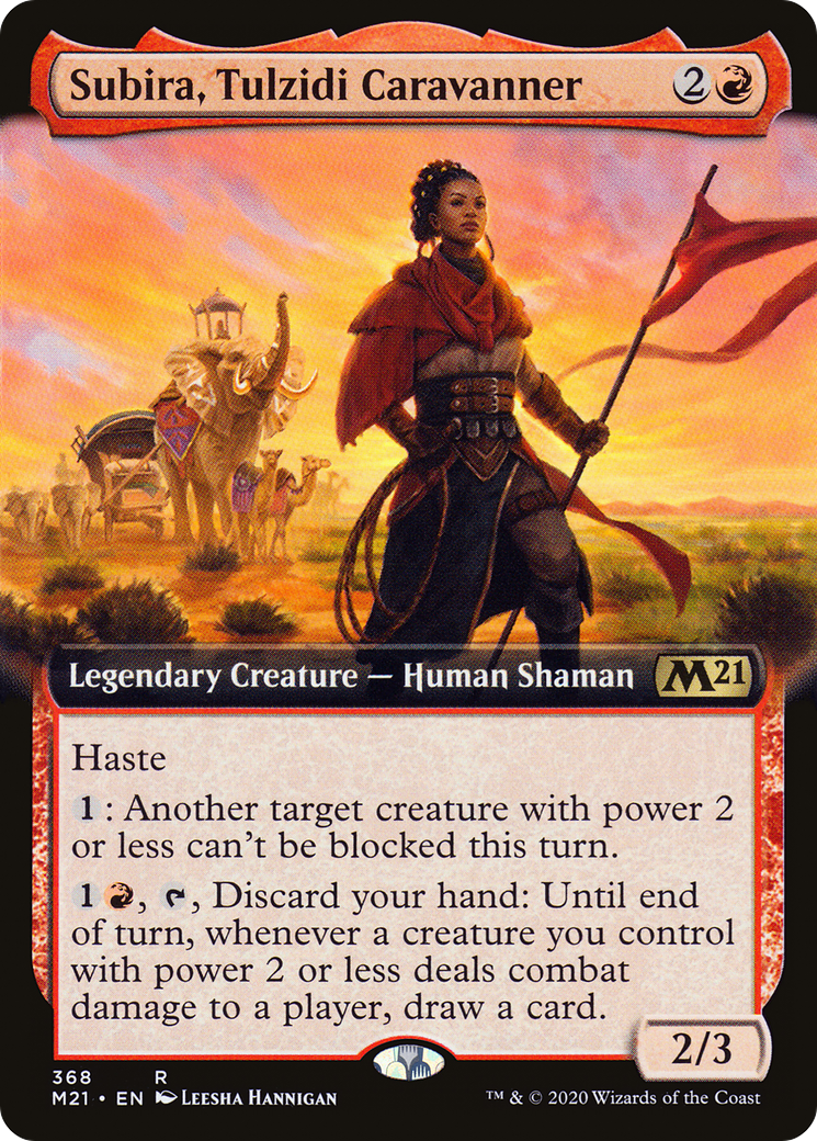 Subira, Tulzidi Caravanner (Extended Art) [Core Set 2021] Foil