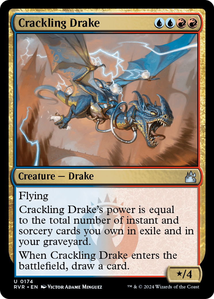 Crackling Drake [Ravnica Remastered] Foil