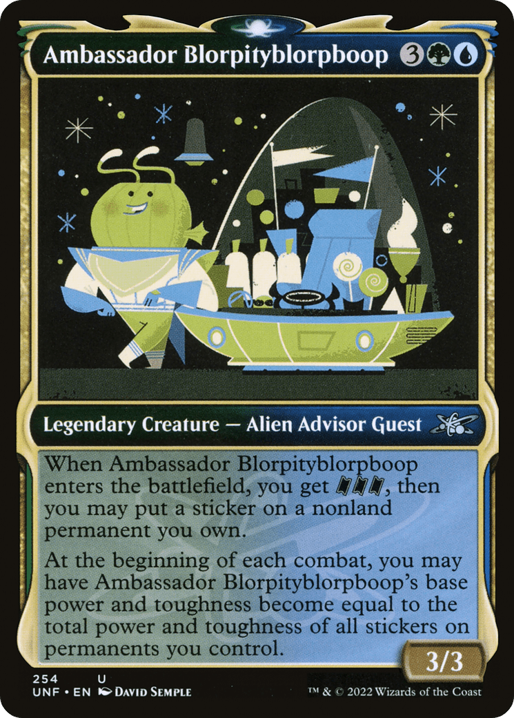 Ambassador Blorpityblorpboop (Showcase) [Unfinity] Foil