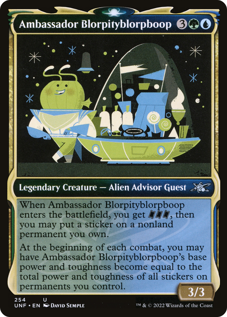 Ambassador Blorpityblorpboop (Showcase) [Unfinity] Foil