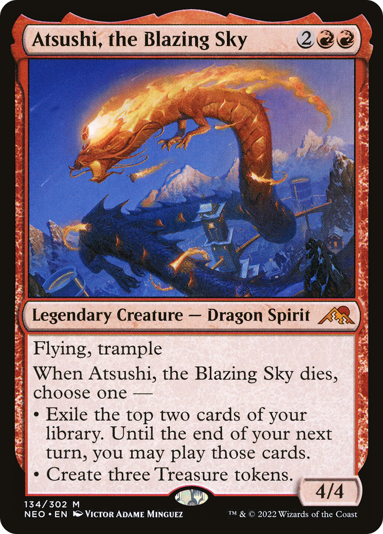 Atsushi, the Blazing Sky [Kamigawa: Neon Dynasty] Foil