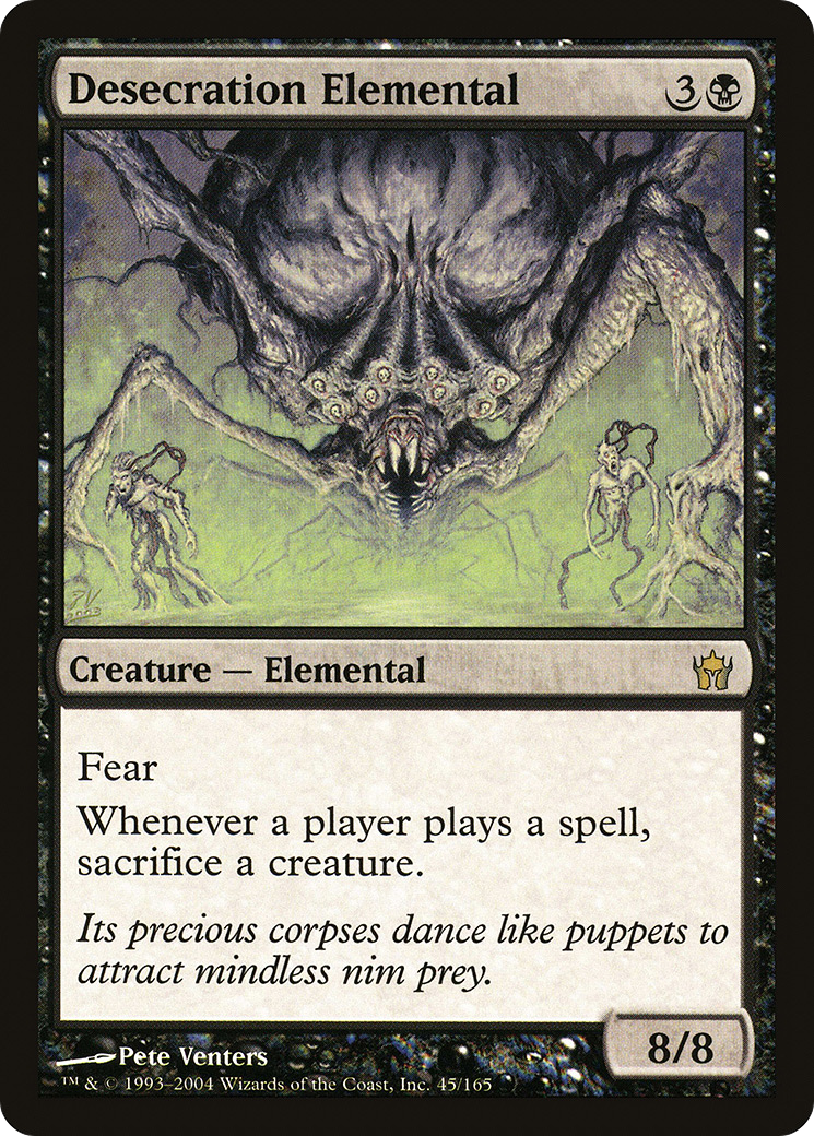 Desecration Elemental [Fifth Dawn] Foil