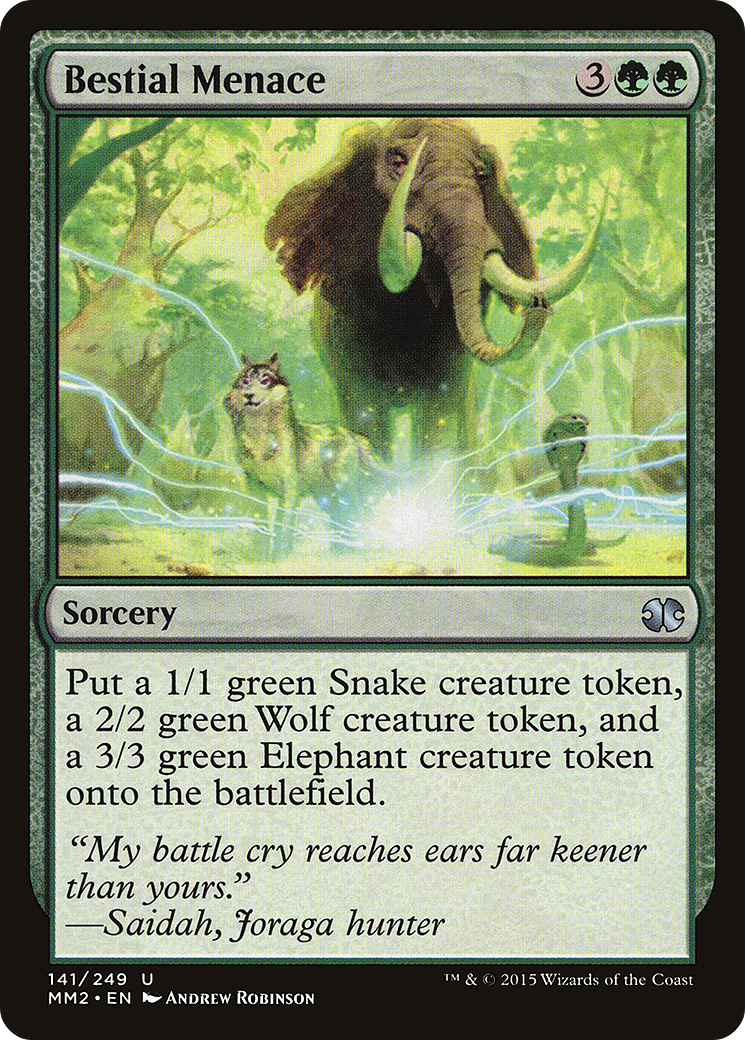 Bestial Menace [Modern Masters 2015] Foil