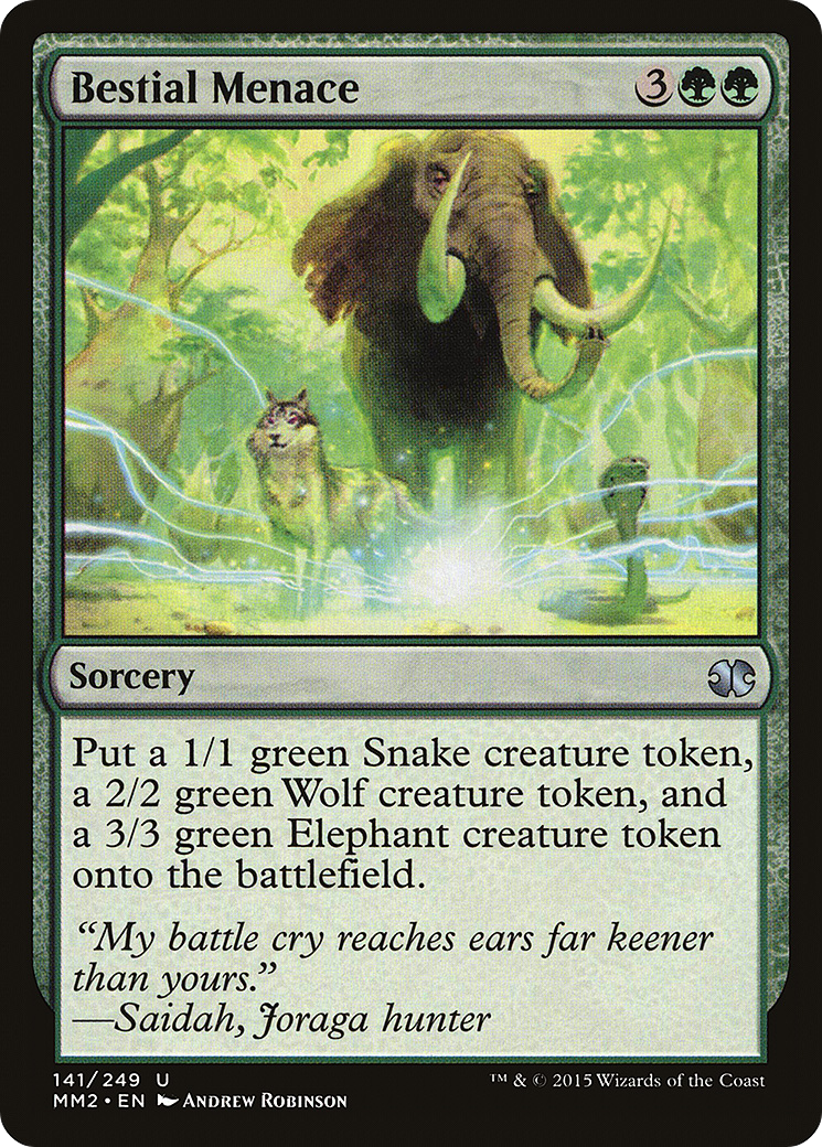 Bestial Menace [Modern Masters 2015] Foil