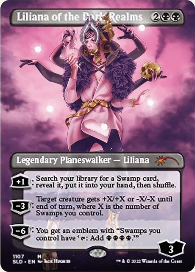 Liliana of the Dark Realms (Borderless) [Secret Lair Drop Series] Foil