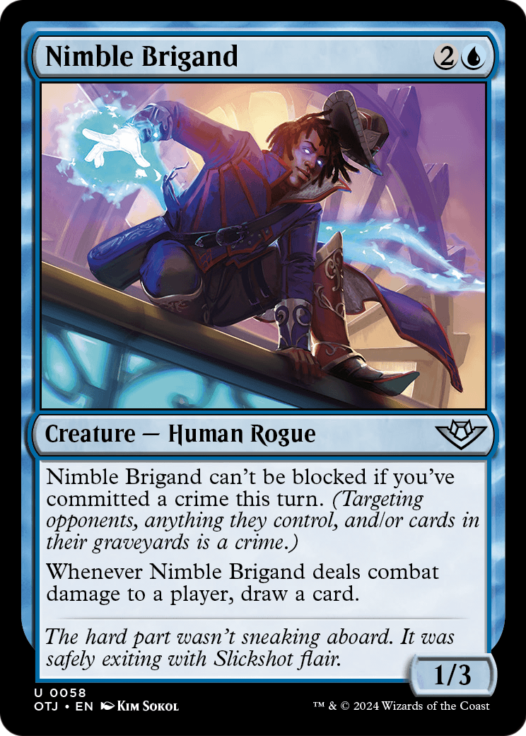 Nimble Brigand [Outlaws of Thunder Junction] Foil