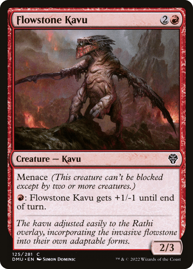 Flowstone Kavu [Dominaria United] Foil
