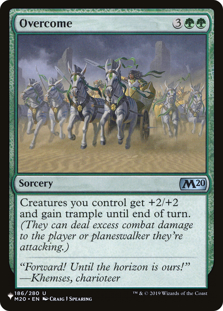 Overcome |  (186) [The List Reprints]