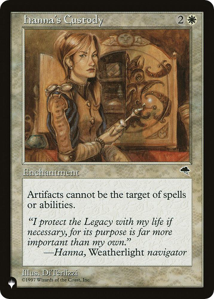 Hannas Custody TMP-22/5075 (The List Reprints) 