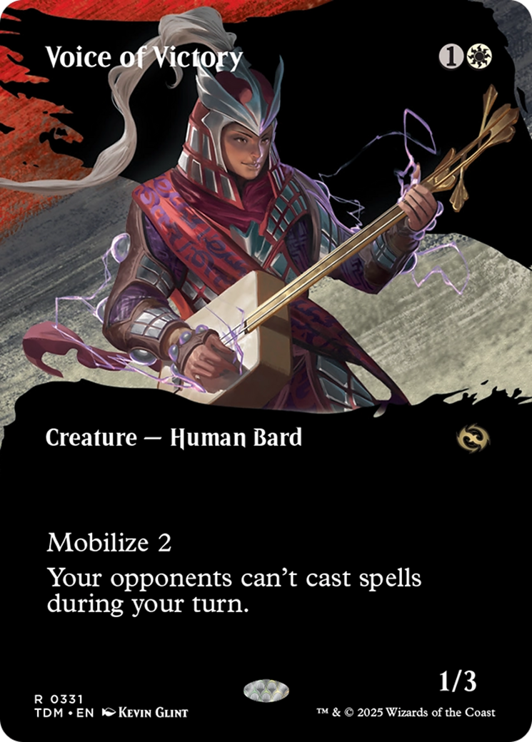 Voice of Victory (Borderless) (331) [Tarkir: Dragonstorm]