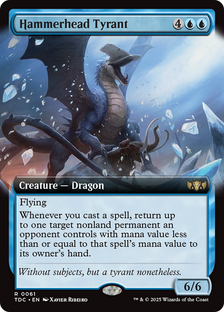 Hammerhead Tyrant (Extended Art) (061) [Commander: Tarkir: Dragonstorm]