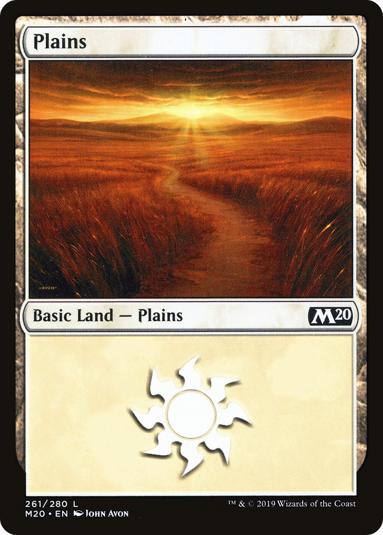 Plains (261) [Core Set 2020] Foil