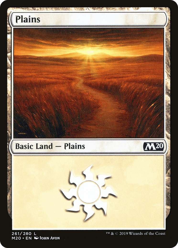 Plains (261) [Core Set 2020] Foil