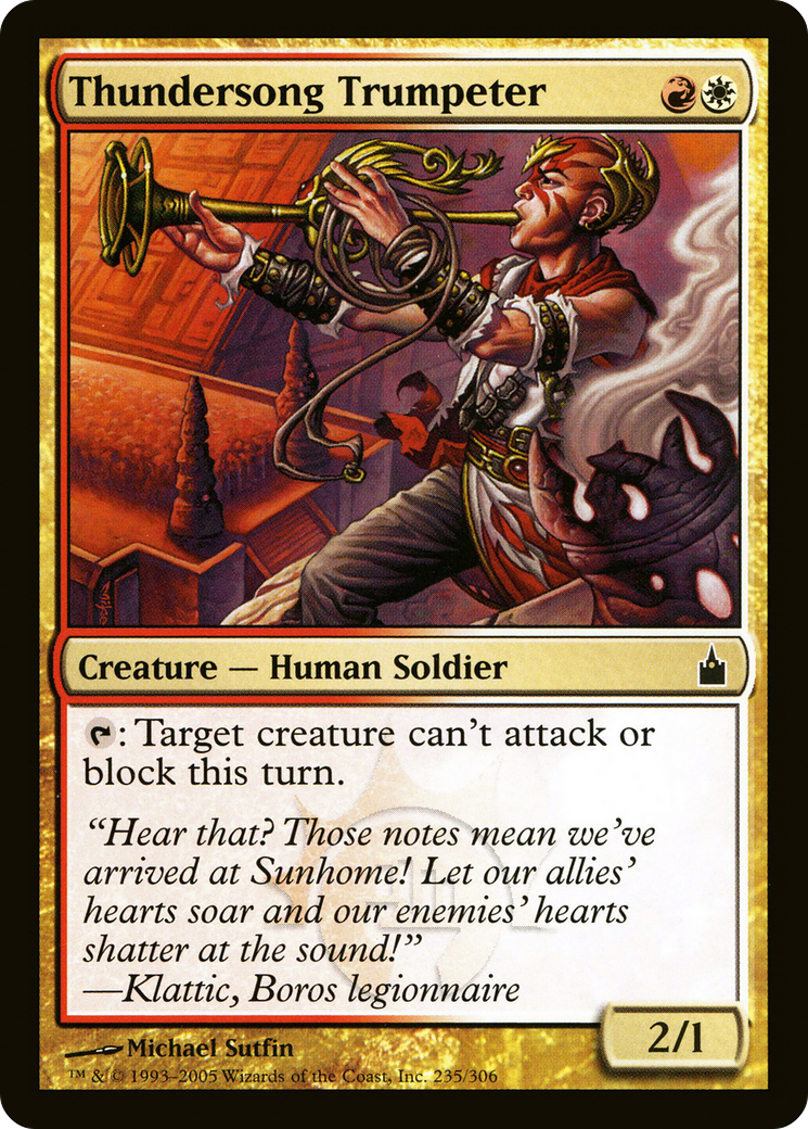 Thundersong Trumpeter [Ravnica: City of Guilds] Foil