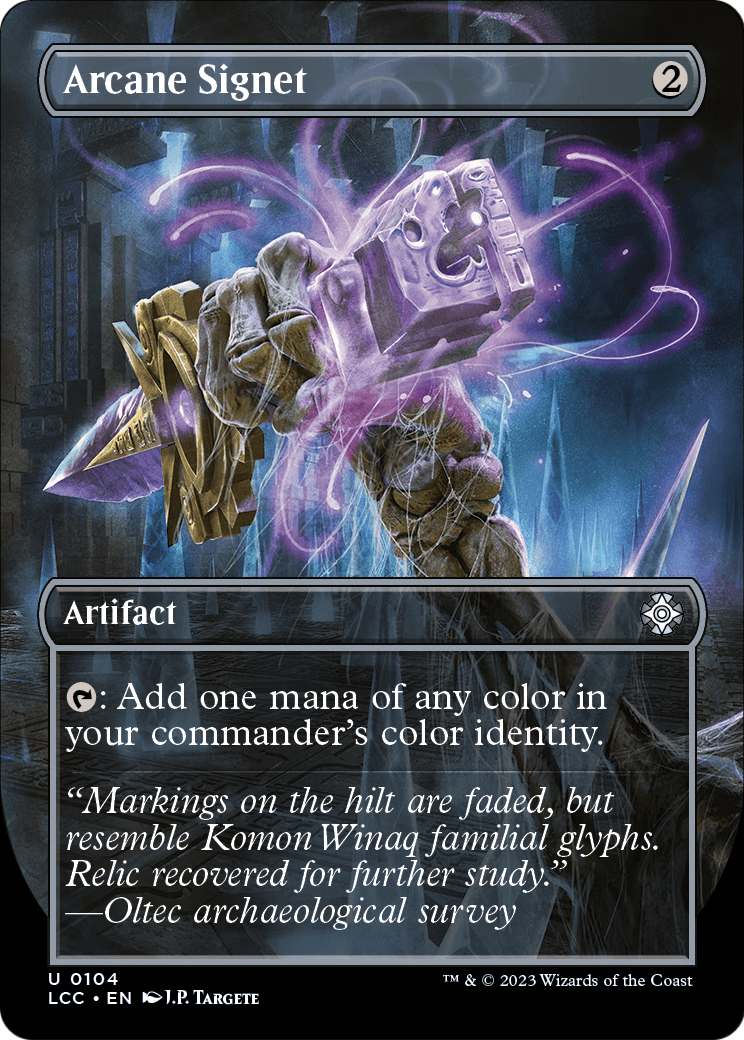 Arcane Signet (Borderless) [The Lost Caverns of Ixalan Commander] Foil