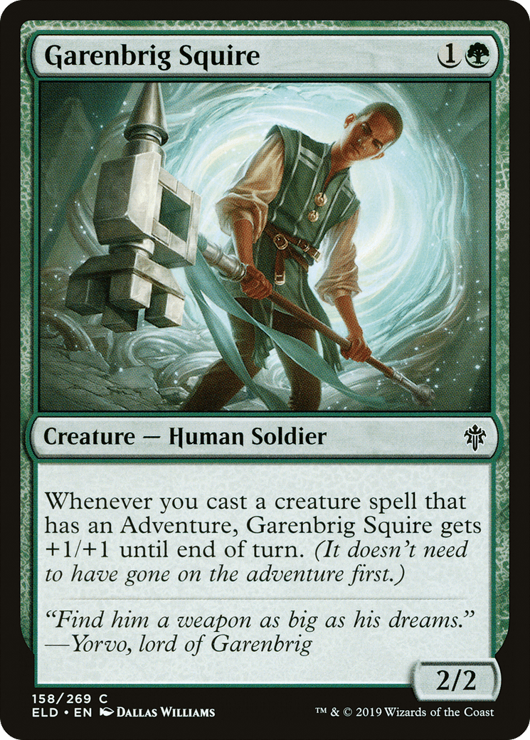 Garenbrig Squire [Throne of Eldraine] Foil
