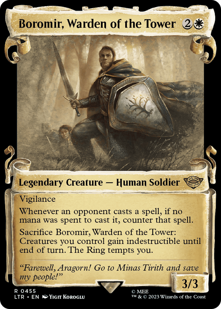 Boromir, Warden of the Tower [The Lord of the Rings: Tales of Middle-Earth Showcase Scrolls] Foil