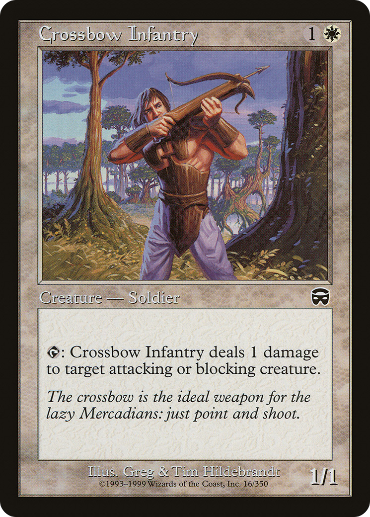 Crossbow Infantry [Mercadian Masques] Foil