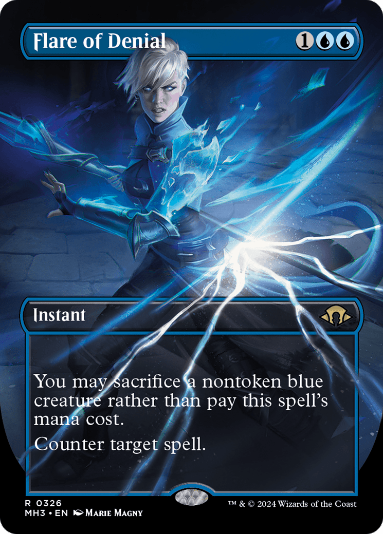Flare of Denial (Borderless) [Modern Horizons 3] Foil