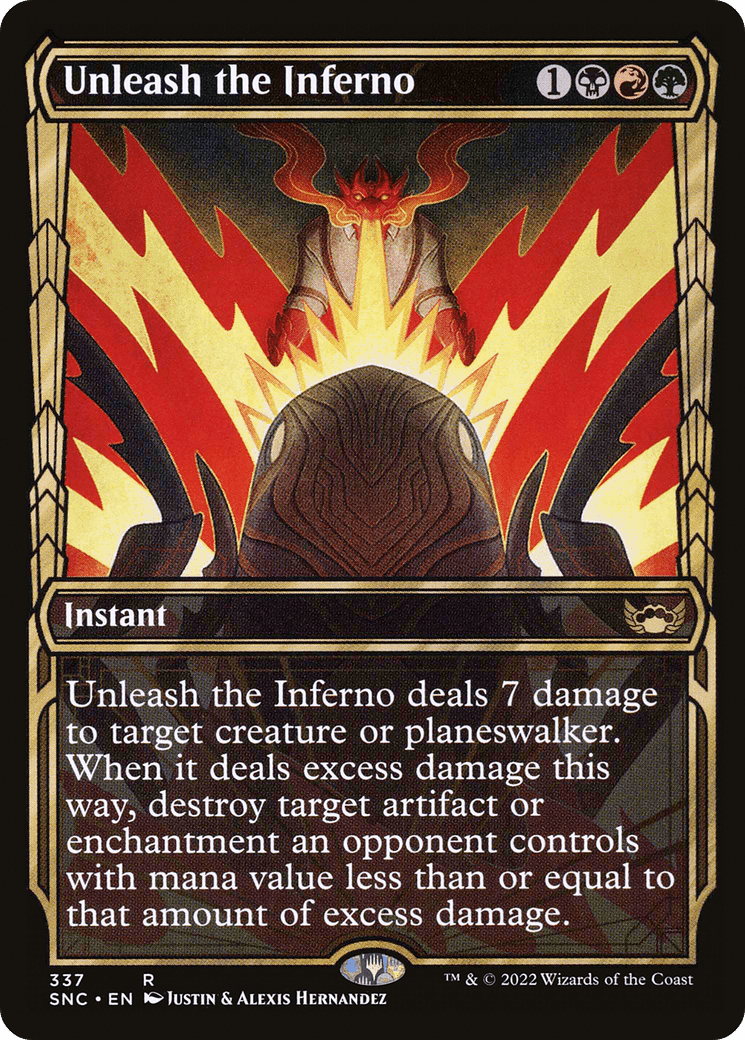 Unleash the Inferno (Showcase Golden Age) [Streets of New Capenna] Foil