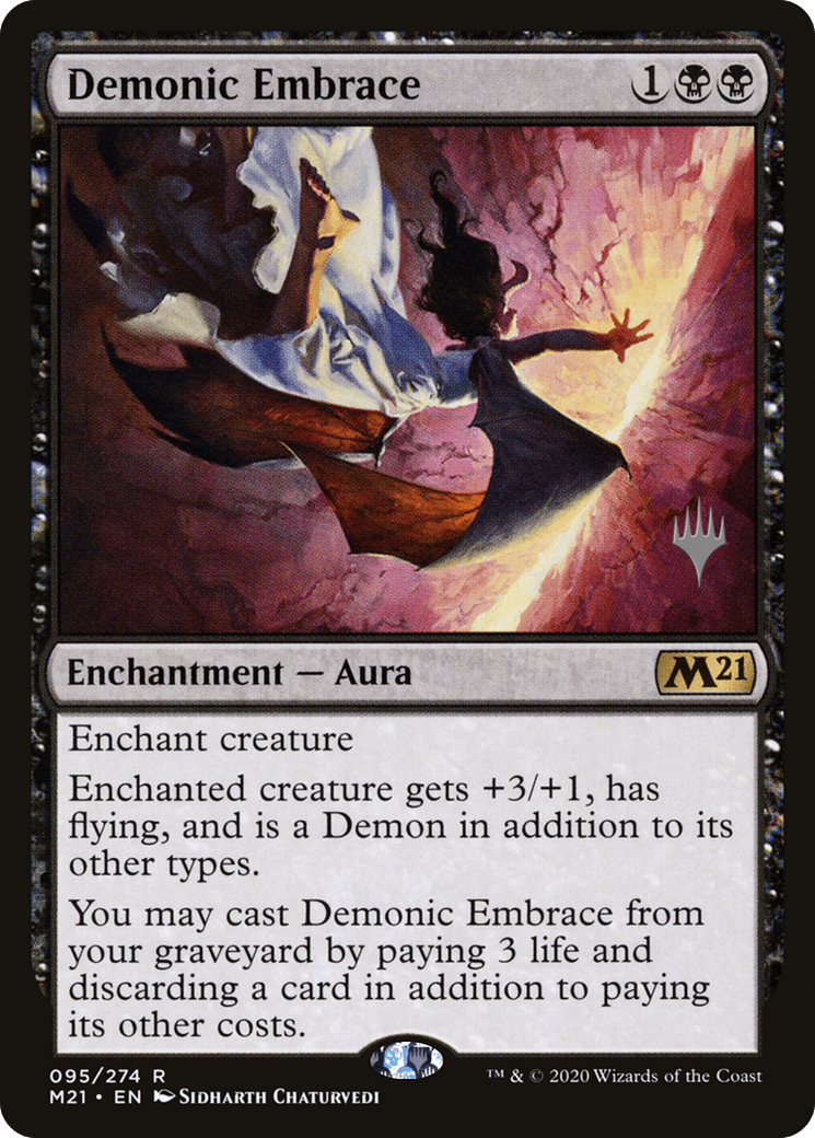 Demonic Embrace (Promo Pack) [Core Set 2021 Promos] Foil