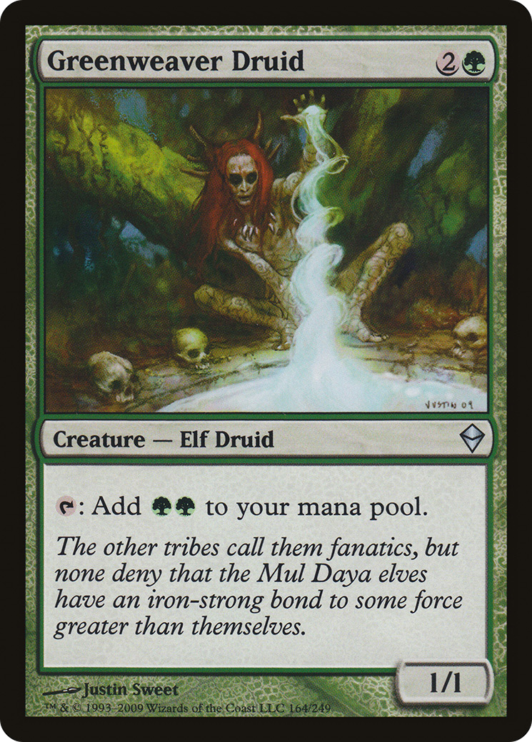 Greenweaver Druid [Zendikar] Foil