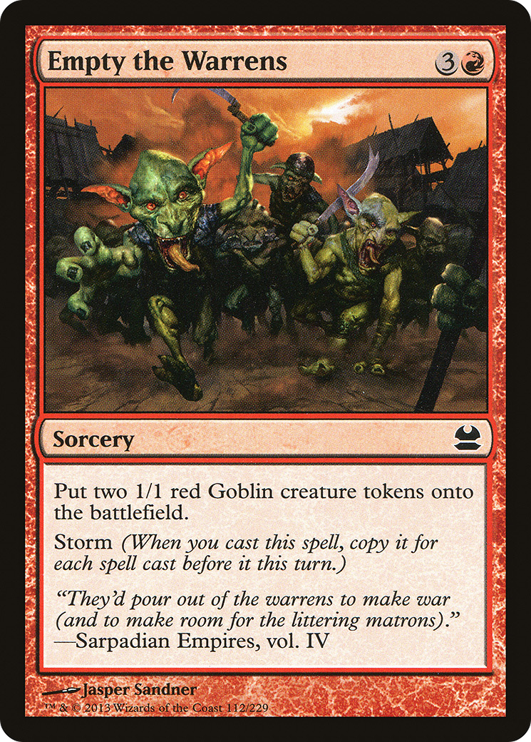 Empty the Warrens [Modern Masters] Foil