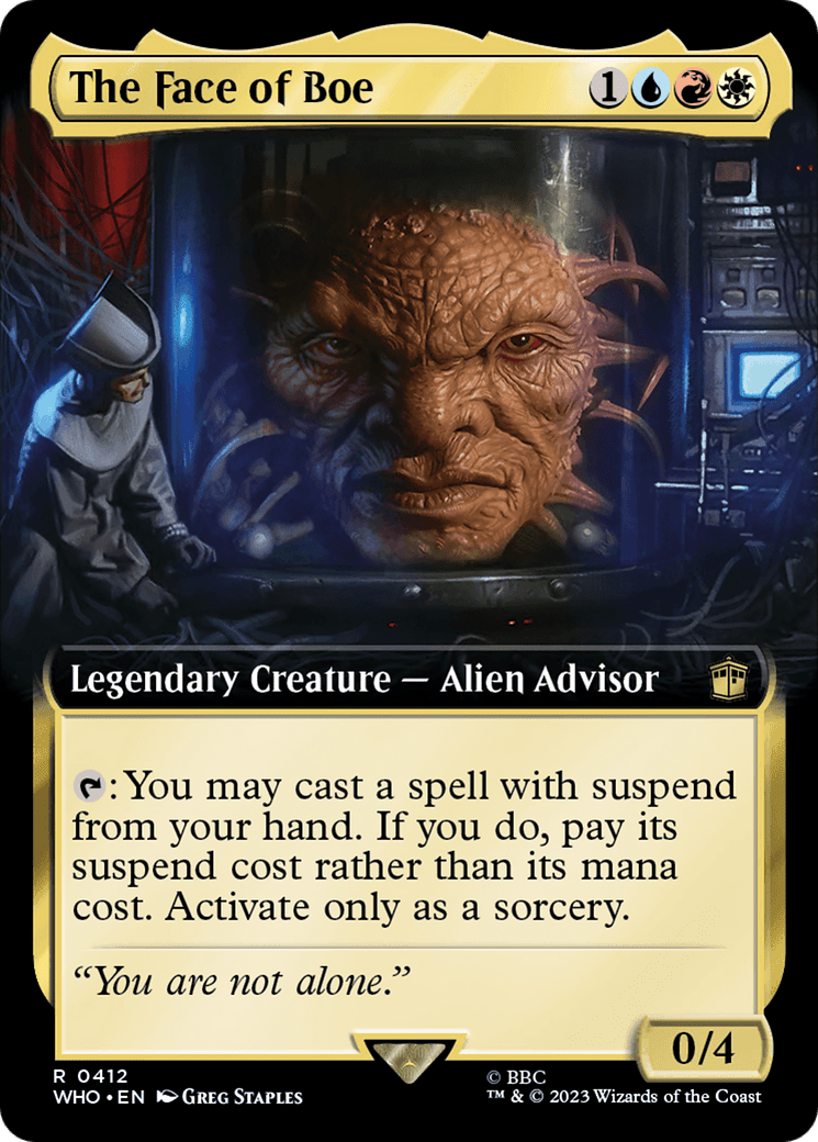 The Face of Boe (Extended Art) [Doctor Who] Foil