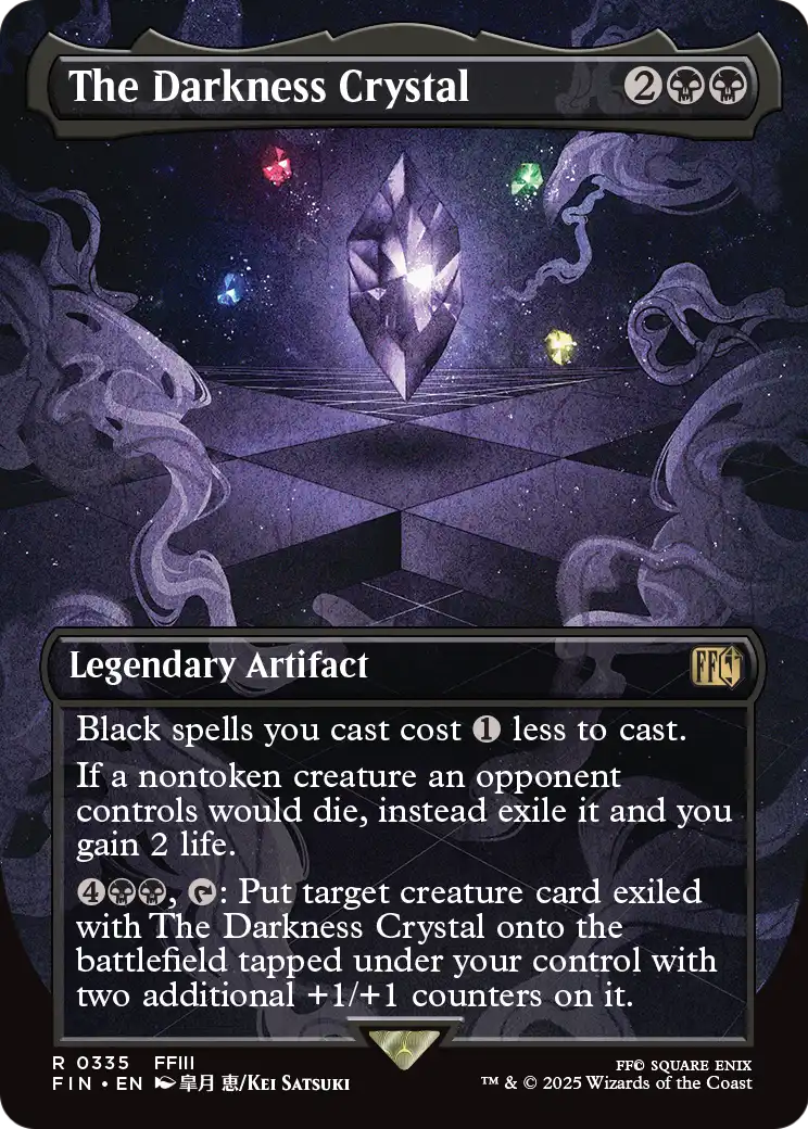 The Darkness Crystal (Borderless) (335) [FINAL FANTASY]  Foil