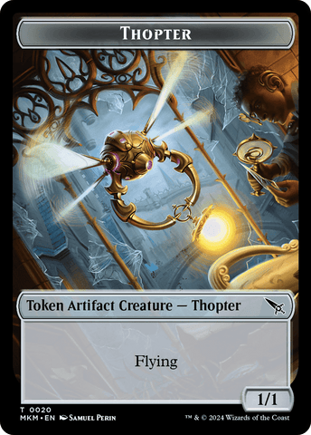 Thopter (0020) // Thopter (0019) Double-Sided Token [Murders at Karlov Manor Tokens]