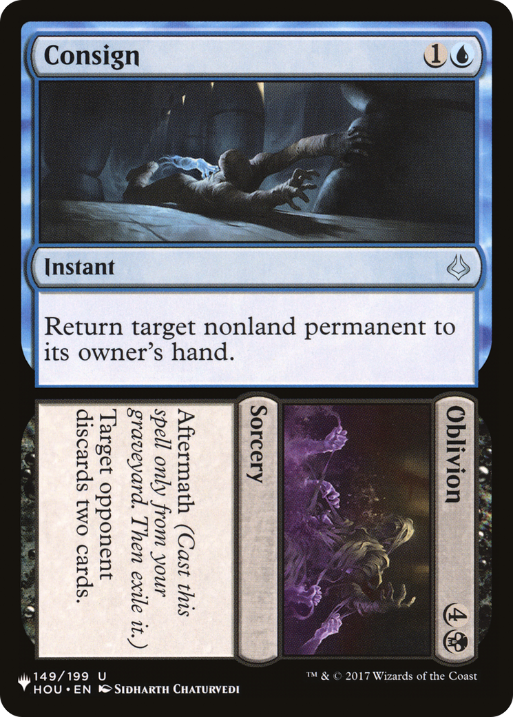 Consign // Oblivion |  (HOU-149) [The List]