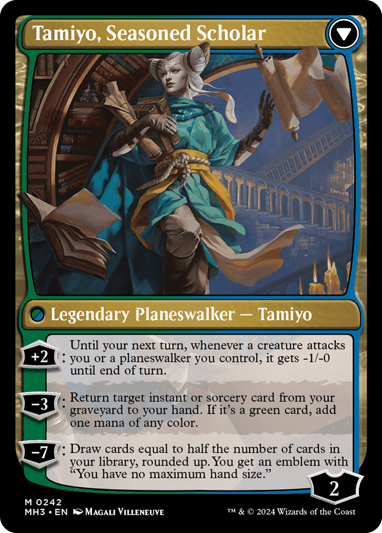 Tamiyo, Inquisitive Student // Tamiyo, Seasoned Scholar [Modern Horizons 3] Foil
