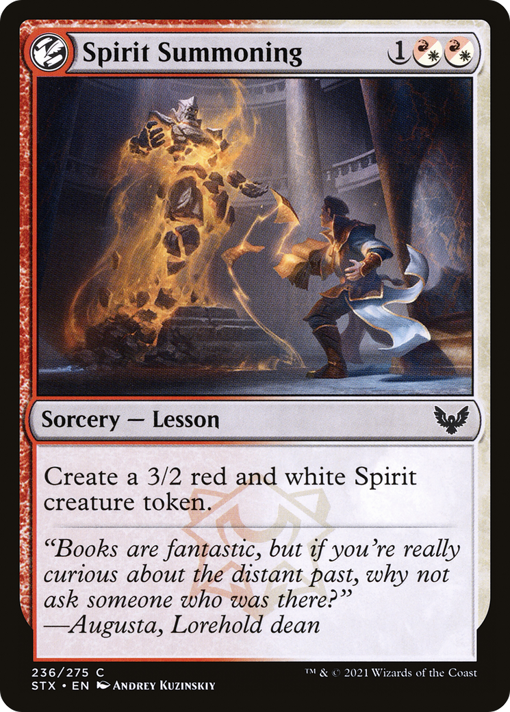 Spirit Summoning [Strixhaven: School of Mages] Foil