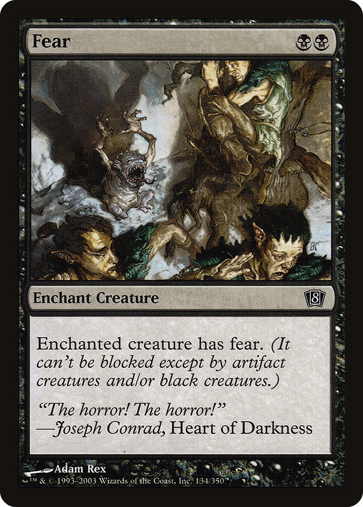 Fear (8ED-134★) - Eighth Edition Foil